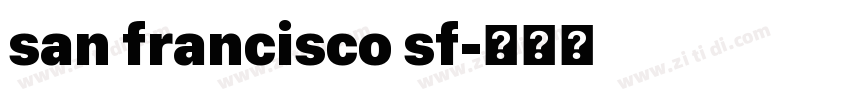 san francisco sf字体转换